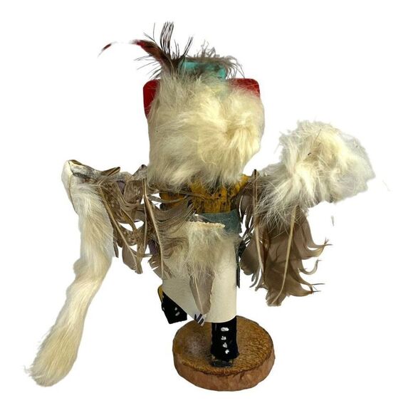 Vintage Awatovi Kachina Dancer Doll Hand Carved Wood Hopi Native American 7" - Picture 4 of 9